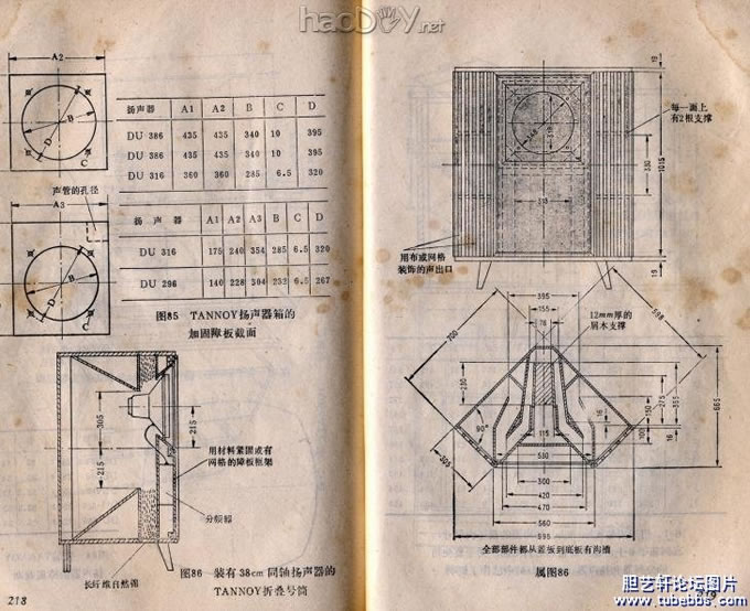 diy复刻天朗TANNOY一代同轴名箱GRF CORNER(飞乐银色月光15寸全频