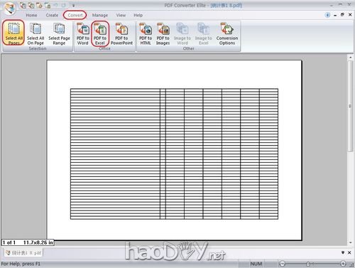 制作PDF转换成EXCEL的方法