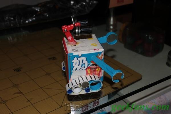 diy牛奶盒变身well