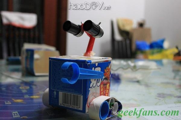 diy牛奶盒变身well