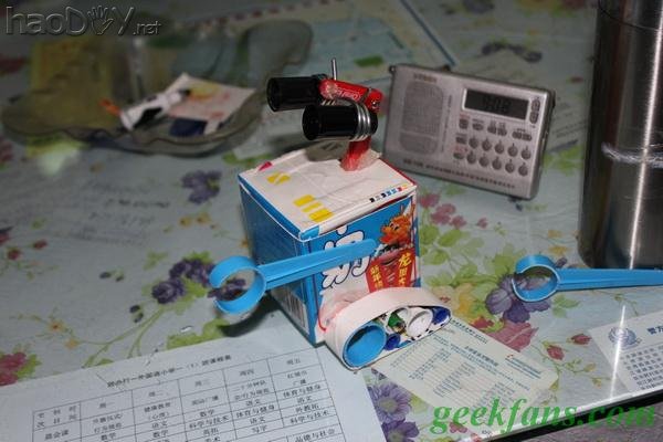 diy牛奶盒变身well