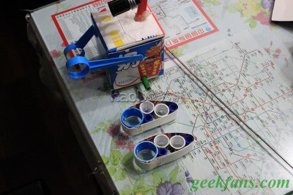 diy牛奶盒变身well