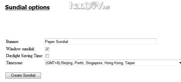 制作日晷的制作方法
