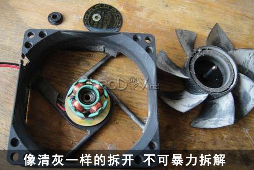 diy用电脑旧风扇DIY风力发电机