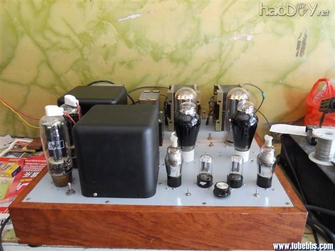 最近调试的300B牛推845电子管胆机