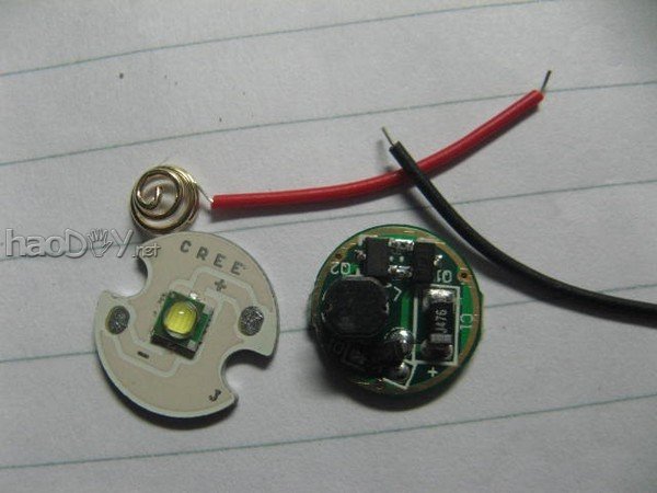 diy自制迷你LED变焦手电