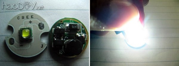 diy自制迷你LED变焦手电