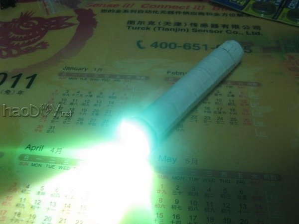 diy自制迷你LED变焦手电