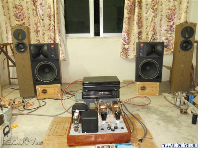 最近调试的300B牛推845电子管胆机