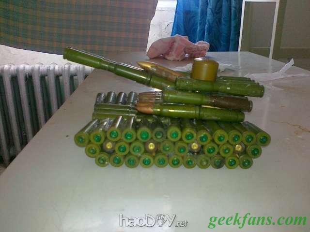 制作子弹壳变坦克