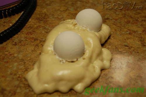 自制万圣节制作:眼球拌脑浆