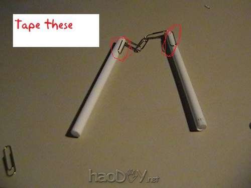 diy回形针双节棍