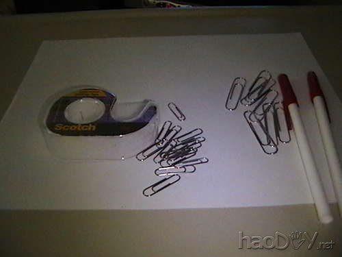 diy回形针双节棍