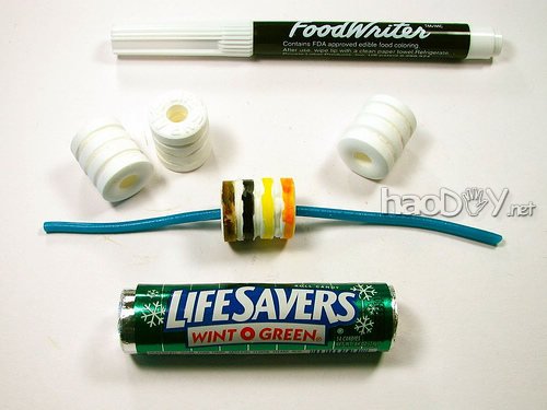 diy彩色的电路,尝起来是甜的~