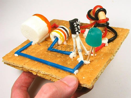 diy彩色的电路,尝起来是甜的~