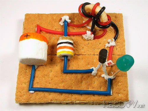 diy彩色的电路,尝起来是甜的~