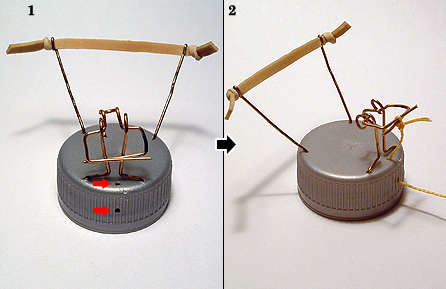 自制制作小玩具:图钉发射器
