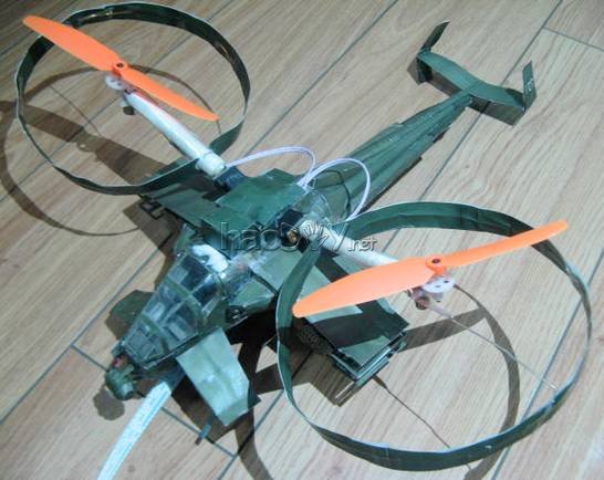 diy阿凡达武装直升机:13岁初中生的DIY