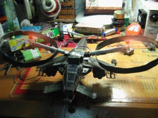 diy阿凡达武装直升机:13岁初中生的DIY