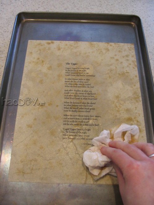 制作教你怎样将纸张做旧:再现『上古卷轴』