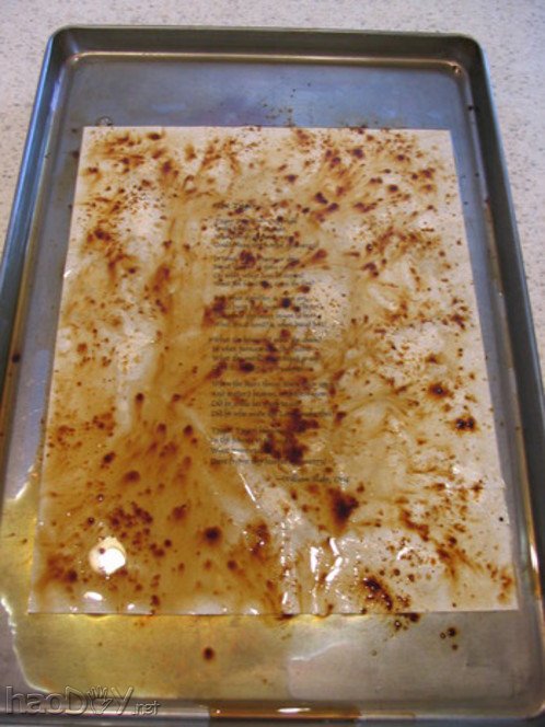 制作教你怎样将纸张做旧:再现『上古卷轴』