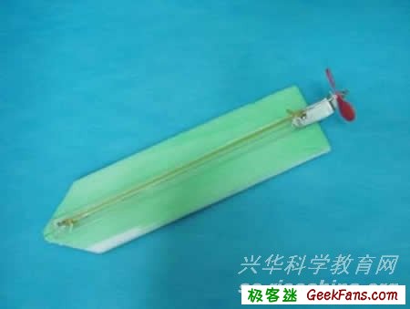 diy手工制作船:皮筋动力螺旋桨小船