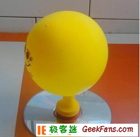 制作小学生小制作:自制光盘气垫船