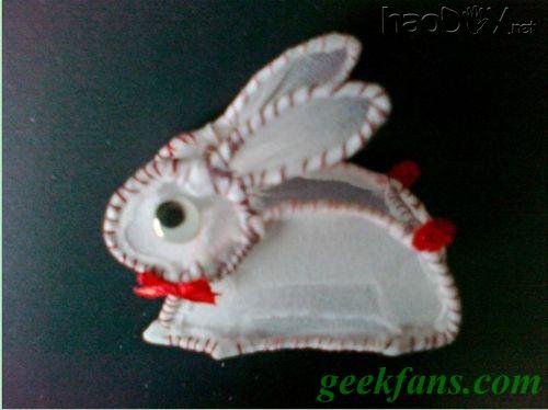 自制中秋灯笼制作:兔子花灯