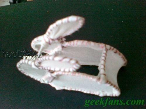 自制中秋灯笼制作:兔子花灯