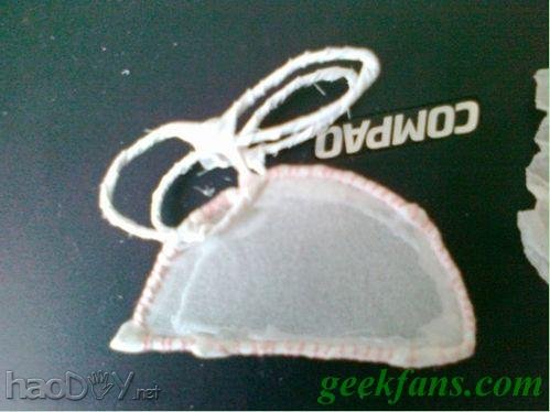 自制中秋灯笼制作:兔子花灯