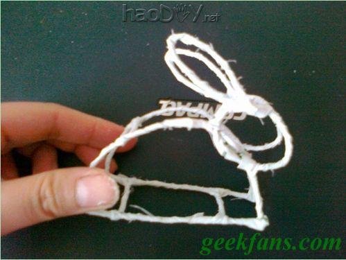 自制中秋灯笼制作:兔子花灯