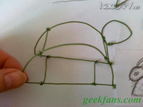 自制中秋灯笼制作:兔子花灯