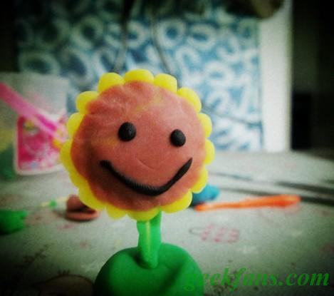 diy教你用橡皮泥制作可爱向日葵