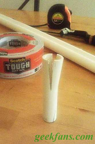 自制PVC管快速造船法