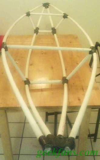 自制PVC管快速造船法