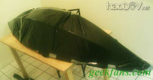 自制PVC管快速造船法