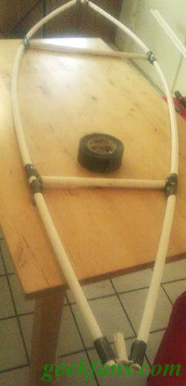 自制PVC管快速造船法