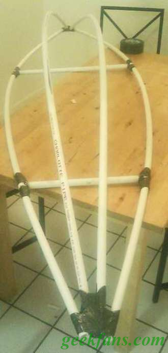 自制PVC管快速造船法