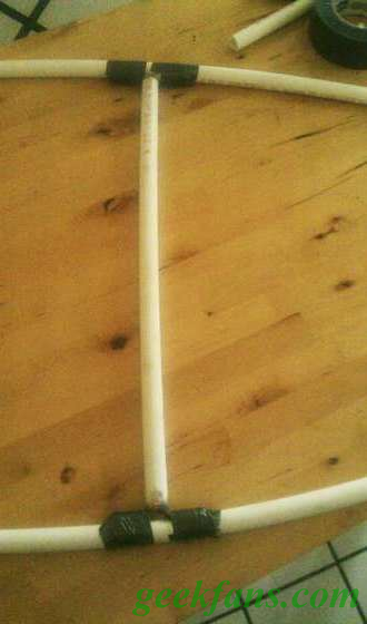 自制PVC管快速造船法