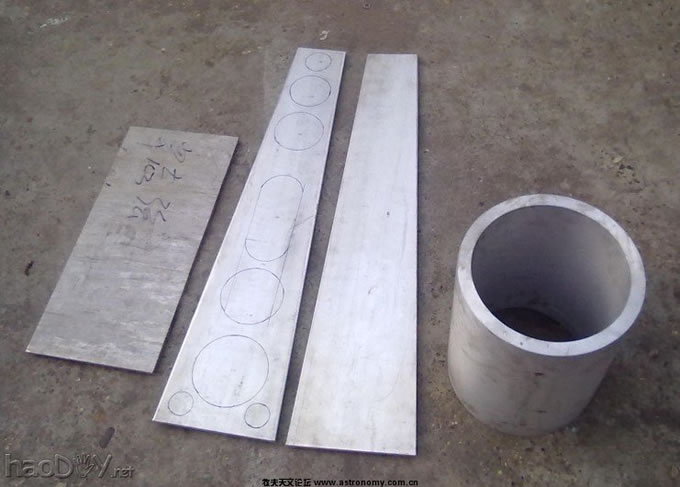 2.jpg 203F1200折射大双筒天文望远镜制造全过程