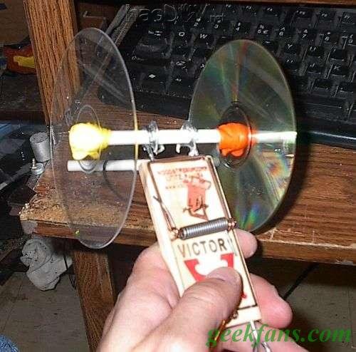 自制会跑的老鼠夹车