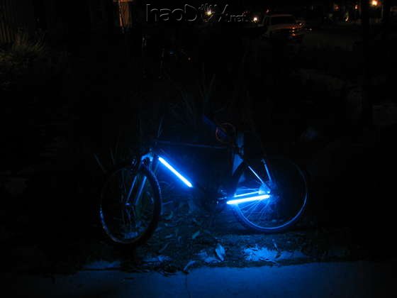 diy自行车改造:夜光自行车