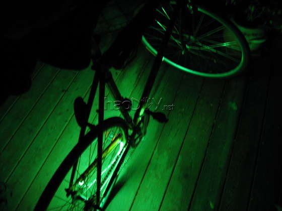 diy自行车改造:夜光自行车