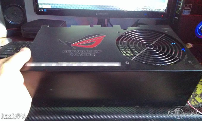 点击查看原图 终极 改装 魔兽V8机箱 自制水冷头