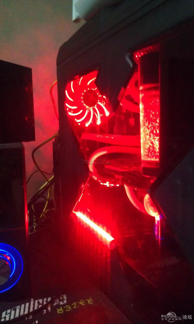 点击查看原图 终极 改装 魔兽V8机箱 自制水冷头