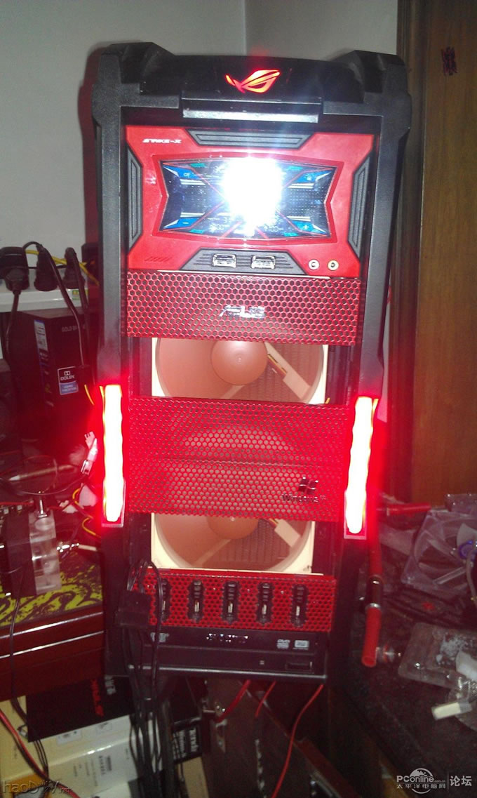 点击查看原图 终极 改装 魔兽V8机箱 自制水冷头