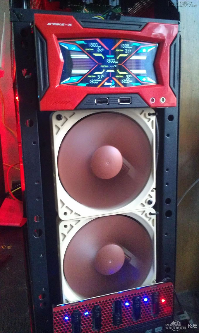 点击查看原图 终极 改装 魔兽V8机箱 自制水冷头