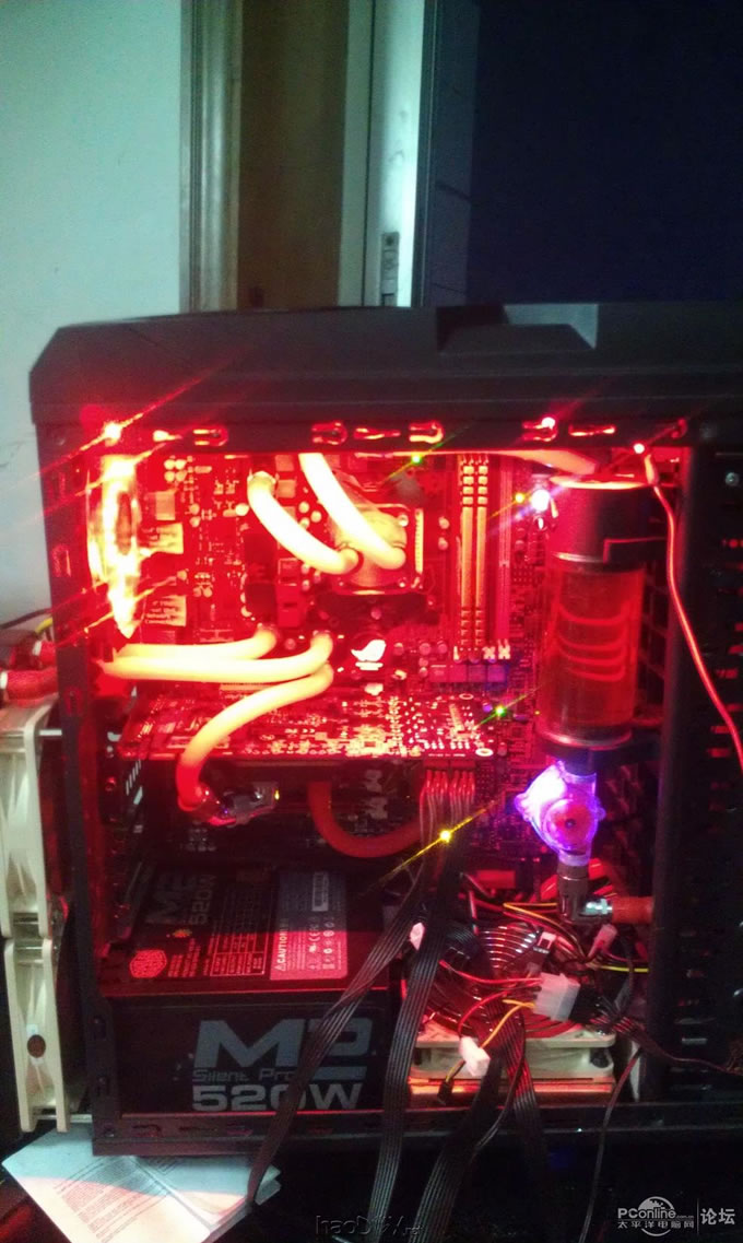 点击查看原图 终极 改装 魔兽V8机箱 自制水冷头