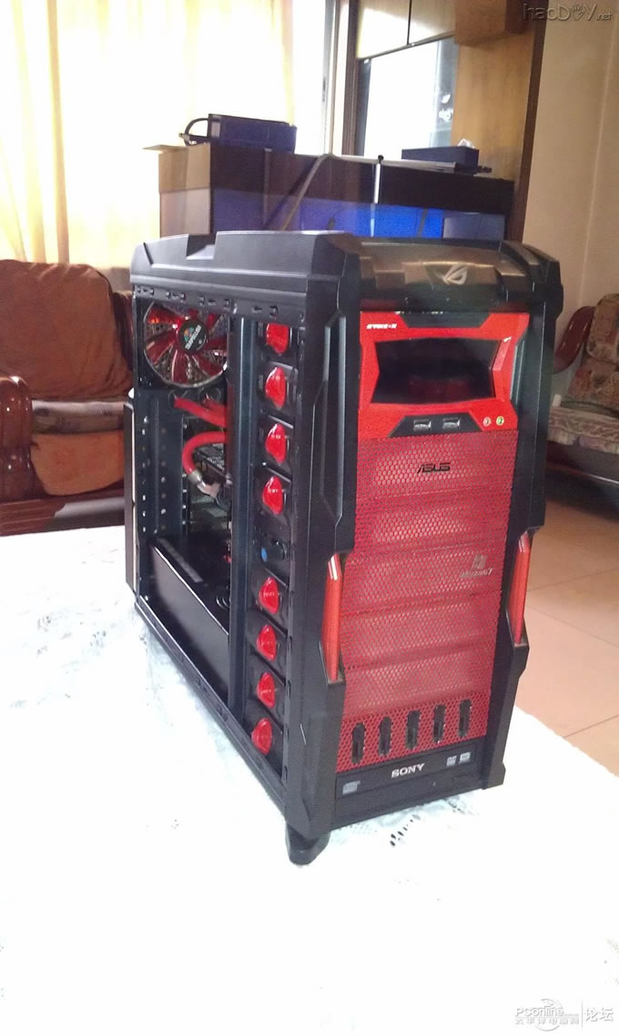 点击查看原图 终极 改装 魔兽V8机箱 自制水冷头