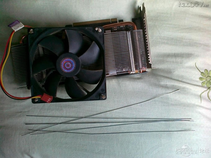 点击查看原图 显卡热管散热风扇暴改超大风量